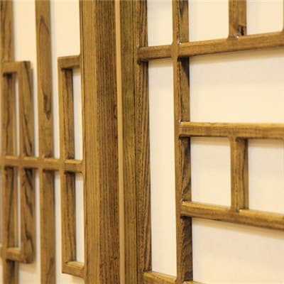 solid wood shoji sliding door