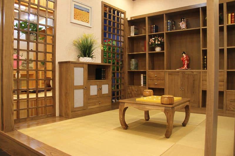 Japanese style oak room