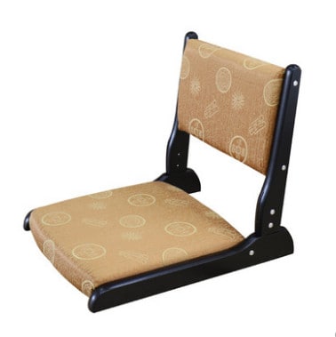 Japanese wooden foldable zaisu chairs