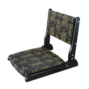 Japanese wooden foldable zaisu chairs