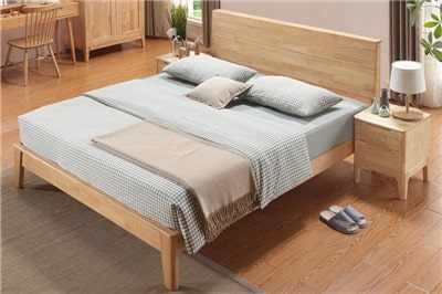 nordic style solid wood bed frame